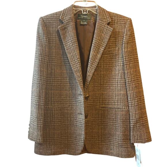 Lauren Ralph Lauren Jackets & Blazers - NWT Lauren Ralph Lauren women's glen plaid wool vintage equestrian blazer 4